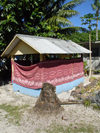 Funafuti atoll, Tuvalu: graves of family members are located next to the residences - photo by G.Frysinger