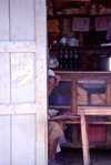 Uganda - Fort Portal - old man in a bar - photos of Africa by F.Rigaud