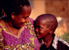 Uganda - Kyarusozi - Kyenjojo district - mother and son - photos of Africa by F.Rigaud