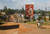 Uganda - road scenery - beer billboard - photo by E.Andersen