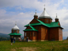 Transcarpathia / Zakarpattya, Ukraine: countryside around Jablonica - wooden church - photo by J.Kaman