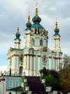 Kiev: St. Andrew's church by B.B. Rastreli  (photo by D.Ediev)