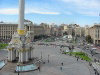 Ukraine - Kiev: Independence square, formerly Square of the October Revolution - the view from Hotel Ukraina (photo by D.Ediev)