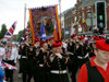 Ulster - Northern Ireland - Belfast: Orange march - McMullan memorial lodge band (photo by R.Wallace)