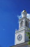 Burlington, Vermont, USA: clock tower of Burlington City Hall  149 Church St- photo by M.Torres