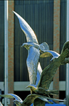 Dallas, Texas, USA: metal sculpture of birds in flight - photo by C.Lovell