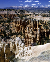 Bryce Canyon National Park, Utah, USA: hoodoos, formed by wind, water and ice erosion of the rsedimentary rocks - photo by J.Fekete