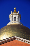 Boston, Massachusetts, USA: Massachusetts State House - Capitol - dome sheathed in copper and gilded in 23k gold - photo by M.Torres