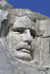 Mount Rushmore National Memorial, Pennington County, South Dakota, USA: Theodore Roosevelt - Dutch-American - winner of the Nobel Peace Prize for the negotiated end of the Russo-Japanese War - photo by C.Lovell