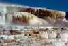 Yellowstone NP, Wyoming, USA: Mammoth Hot Springs - Minerva Terrace - close - Unesco world heritage site - photo by J.Fekete