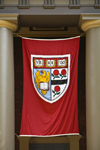 Cambridge, Greater Boston, Massachusetts, USA: Veritas shield of Harvard University - photo by C.Lovell