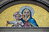 Washington, D.C., USA: mosaic with the Virgin and Jesus - Holy Rosary Church - Italian Catholic Church - architect Aristide Leonori - corner of 3rd and F Streets, Northwest - photo by M.Torres