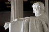Washington, D.C., USA: Lincoln Memorial - Abraham Lincolns statue - profile with clenched fist - photo by C.Lovell