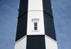 Viginia Beach, Virginia, USA: detail of Cape Henry Lighthouse - chequered decoration - photo by C.Lovell