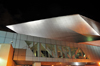 Denver, Colorado, USA: Denver Art Museum - the titanium-clad Frederic C. Hamilton building at night - by Studio Daniel Libeskind and Davis Partnership Architects - photo by M.Torres