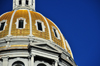 Denver, Colorado, USA: Colorado State Capitol - glistening 24 karat gold plate dome, commemorates Colorado's Gold Rush days - photo by M.Torres