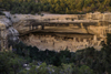 Mesa Verde National Park, Montezuma County, Colorado, USA: Cliff Palace - rock slab and forest around the Puebloan site - photo by C.Lovell