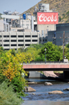 Golden, Jefferson County, Colorado, USA: Coors Brewery and its source of water, Clear Creek - photo by M.Torres