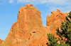 Colorado Springs, El Paso County, Colorado, USA: Garden of the Gods - the 'Sleeping Giant' - unusual hogback formations - Lyons sandstone strata - photo by M.Torres