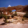 Arches National Park, Utah, USA: the North Window from below - photo by C.Lovell