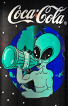 Roswell, Chaves County, New Mexico, US: Coca-Cola joins the alien band-wagon, or vice-versa - photo by M.Torres