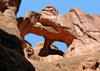 Arches National Park, Utah, USA: Fiery Furnace - multiple arch - photo by B.Cain