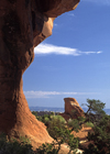 Arches National Park, Utah, USA: view from Pine Tree arch in the Devil's Garden - photo by C.Lovell