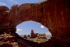 Arches National Park, Utah, USA: view of Turret Arch through The North Window - photo by C.Lovell