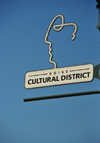 Boise, Idaho, USA: sign for Boise Cultural District, S 8th St - Ada county - photo by M.Torres