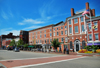 Portsmouth, New Hampshire, USA: Portsmouth Athenaeum - Market Square, looking west along Daniet St. - commercial center of Portsmouth since the mid-1700s - New England - photo by M.Torres