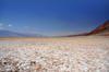 Death Valley National Park, California, USA: Badwater Basin along Badwater Road - salt flats - arid climate where evaporation exceeds precipitation, leaving behind just the salts and fine silt - photo by M.Torres