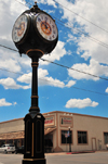 Williams, Coconino County, Arizona, USA: historical Williams Town Clock - corner of Grand Canyon Boulevard and Railroad Avenue, in front of the old Red Garter brothel - Rotary International - photo by M.Torres