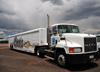 Williams, Coconino County, Arizona, USA: Mack truck brings Coors beer from Golden, CO - photo by M.Torres