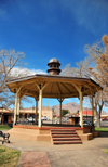 Socorro, New Mexico, USA: bandstand in the central Plaza, officially called Kittrel Park, after a local dentist - Socorro's Historic Plaza - photo by M.Torres