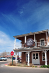 Socorro, New Mexico, USA: Juan Jos Baca House, built in 1870 - Old Town Bistro - Elfego Baca Heritage Park - photo by M.Torres