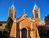 Albuquerque, Bernalillo County, New Mexico, USA: Old City - Iglesia de San Felipe de Neri, established by the Spanish in 1706 - photo by M.Torres