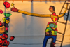 Albuquerque, Bernalillo County, New Mexico, USA: mural - picking fruit with a ladder - photo by M.Torres