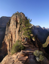 Zion National Park, Utah, USA: Angel's Landing - almost at the top - photo by B.Cain