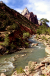 Zion National Park, Utah, USA: scenic view of the Virgin River - photo by B.Cain