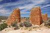 Hovenweep National Monument, Utah, USA: ruins of a fort of the Pueblo, or Anasazi, people - Cajon Mesa of the Great Sage Plain - photo by A.Ferrari