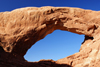 Arches National Park, Grand County, Utah, USA: North Window from below - photo by A.Ferrari