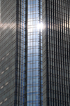 Oklahoma City, OK, USA: sun reflected on Devon Energy Tower, 3-sided glass tower housing 3,000 Devon Energy Corp. employees, consultants and contractors - designed by Pickard Chilton Architects and Kendall / Heaton Associates - photo by M.Torres