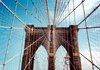 Manhattan (New York): Brooklyn bridge - detail - photo by J.Kaman