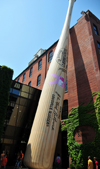 Louisville, Kentucky, USA: Louisville Slugger Museum and Factory, a museum dedicated to Baseball and located in in the West Main District of downtown - giant baseball bat - West Main District - photo by M.Torres