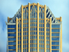 Charlotte, North Carolina, USA: Hearst Tower top  - North Tryon Street - reverse floorplate design - architects Smallwood, Reynolds, Stewart, Stewart & Associates - photo by M.Torres