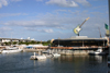Miami (Florida): guitar over the marina - Bayside (photo by Charlie Blam)