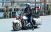 Manhattan (New York): motorcycle policeman (photo by Llonaid)