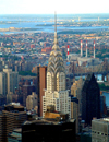 Manhattan, New York, USA: Chrysler building from the Empire State - photo by Llonaid