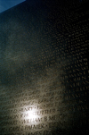 Washington D.C., USA: Vietnam memorial wall - sun reflection - photo by G.Friedman