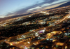 USA - Las Vegas (Nevada): from above - dusk - Photo by G.Friedman